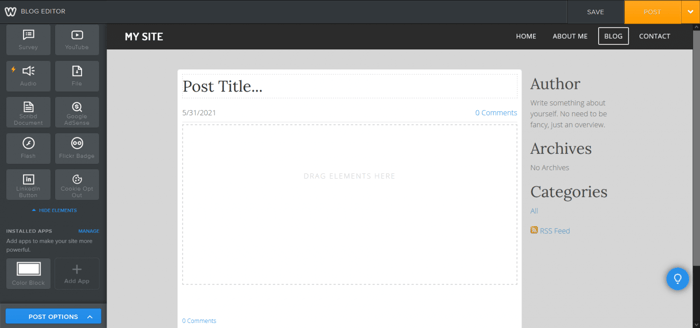 Weebly blog