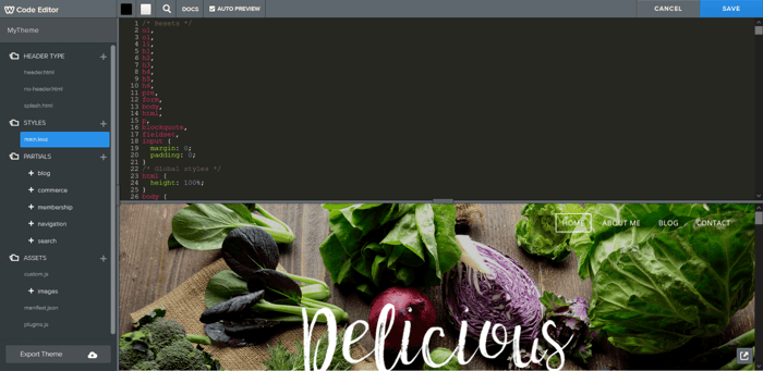 Weebly code editor HTML CSS JavaScript