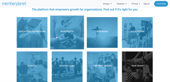 MemberPlanet clients organizations