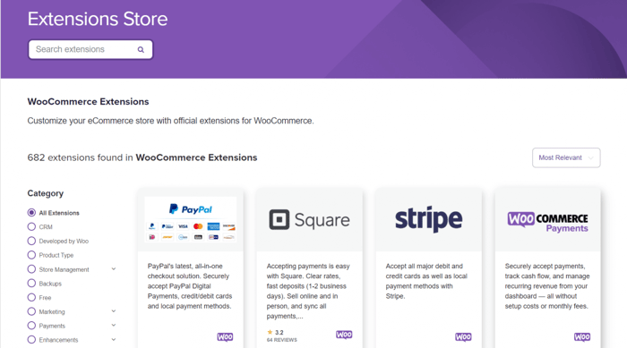 WooCommerce extensions integrations