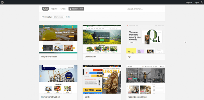 WordPress e-commerce themes templates