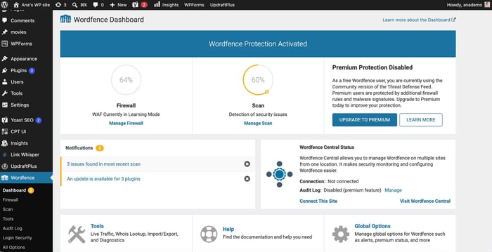 Wordfence WordPress plugin