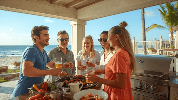 Coastal Outdoor Kitchens that are salt water resistant