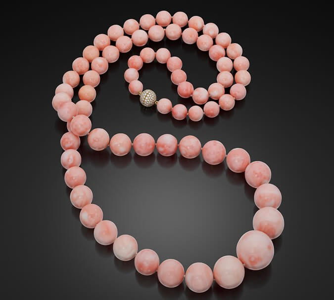 Gem Grade Angel Skin Coral Strand