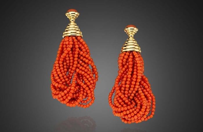 Sciacca Coral Earrings