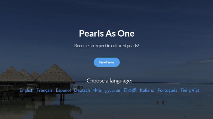 A full year in the making ... Pearls as One