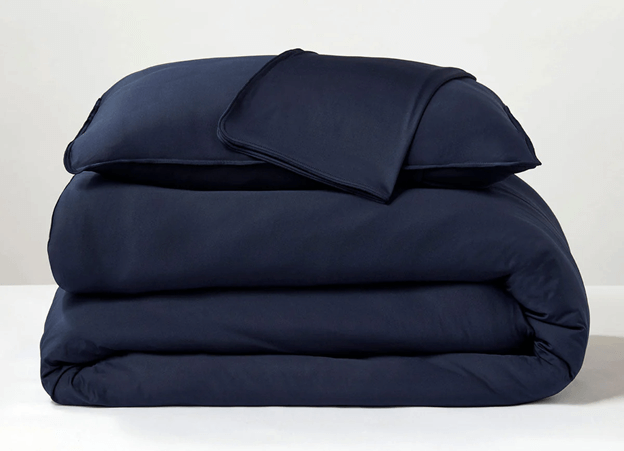 Dark Navy Cooling Duvet Cover by SHEEX