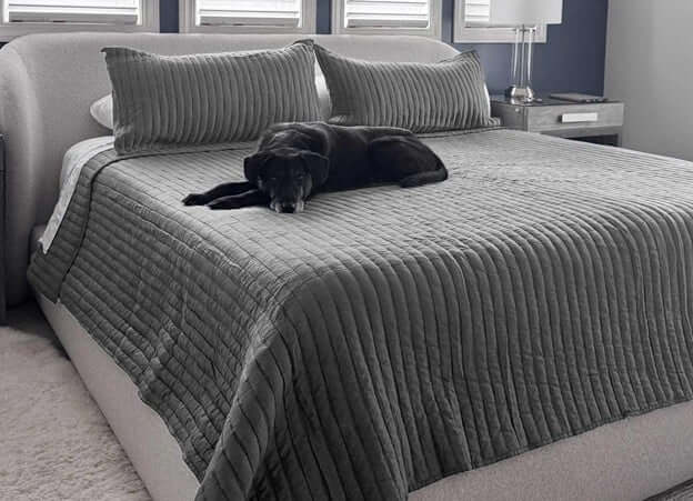 Grey Cooling Quilt for Your Bed