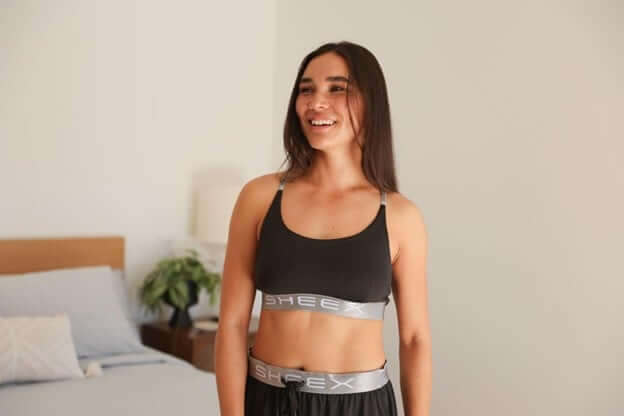Woman Wearing Sheex Bra Set