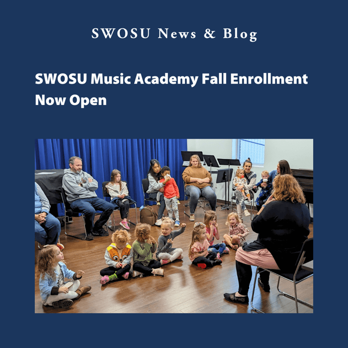SWOSU Music Academy Fall Enrollment Now Open
