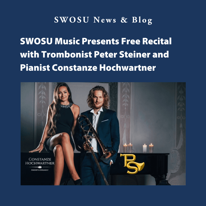 SWOSU Music Presents Free Recital with Trombonist Peter Steiner and Pianist Constanze Hochwartner