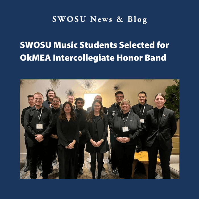 SWOSU Music Students Selected for OkMEA Intercollegiate Honor Band
