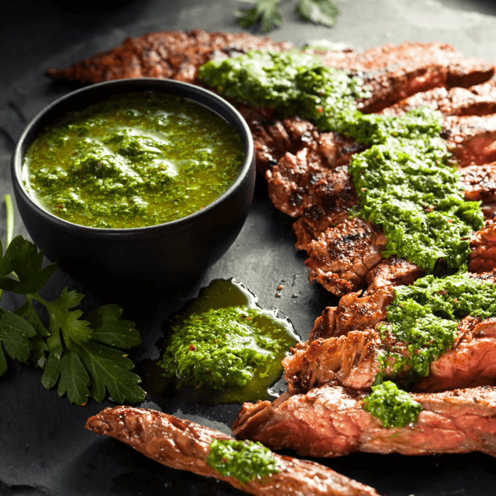Grilled Flank Steak with Chimichurri