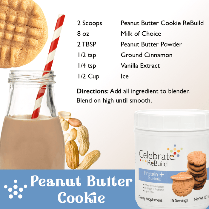 Frozen Peanut Butter Cookie Protein Shake