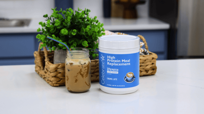 Picture of Meal replacement shake on a counter