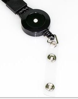 Badge Reel: Built-in retractable cord