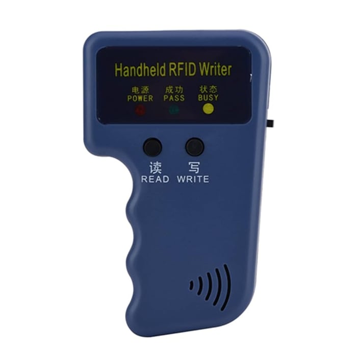 Low-cost RFID cloning device used to duplicate legacy access cards