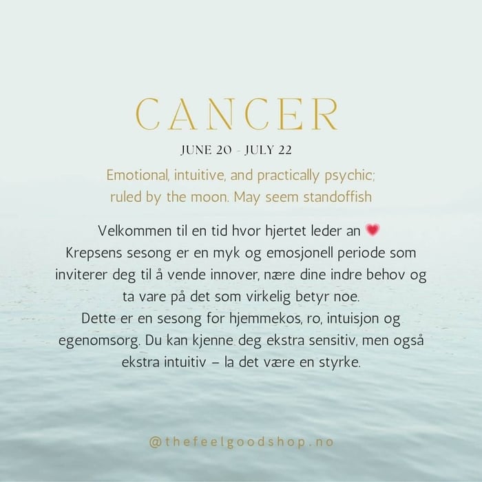 krepsen egenskaper
