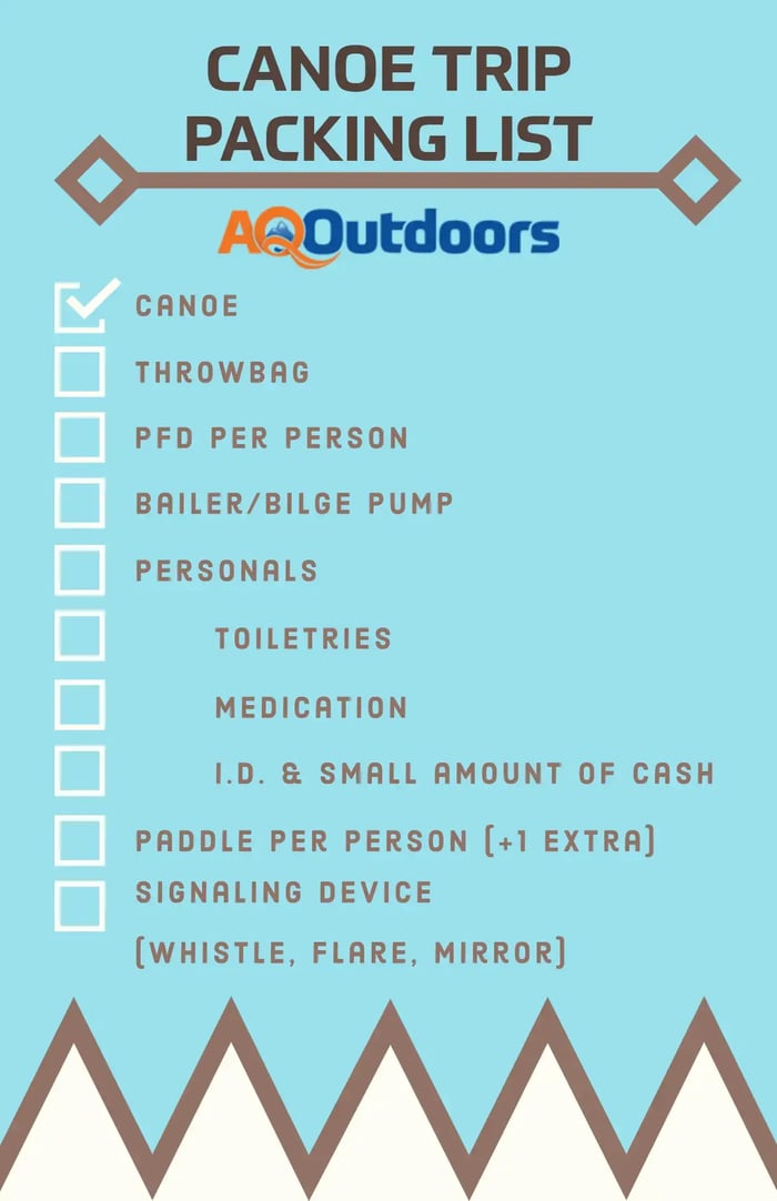 Canoe Trip Packing List | Essentials for a Safe Journey