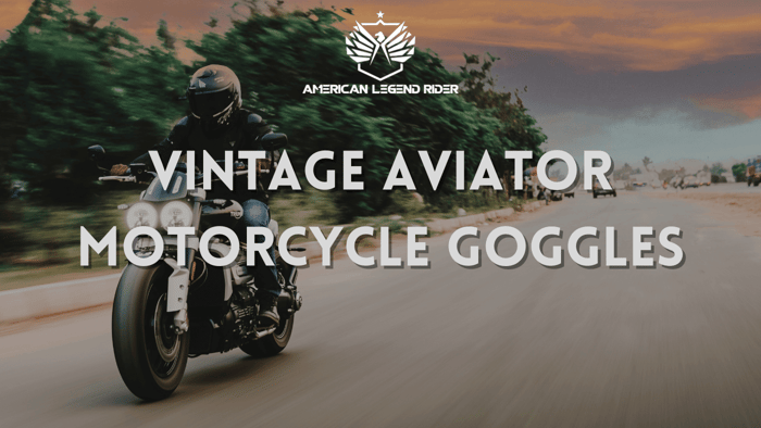 Vintage Aviator Motorcycle Goggles
