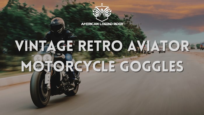 Vintage Retro Aviator Motorcycle Goggles