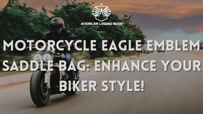MOTORCYCLE EAGLE EMBLEM SADDLE BAG: Enhance Your Biker Style!