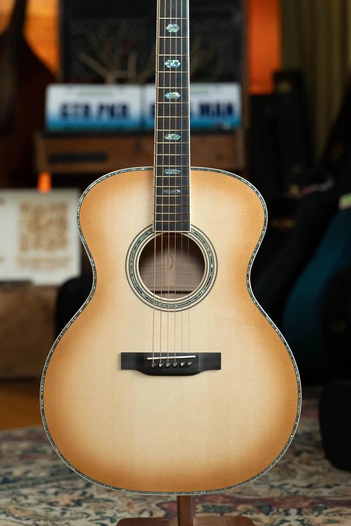 Martin Custom Shop Grand Performance European Spruce/Flamed Maple Toasted Burst Finish Acoustic Guitar