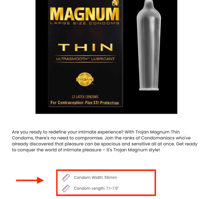 Trojan Condom Sizes