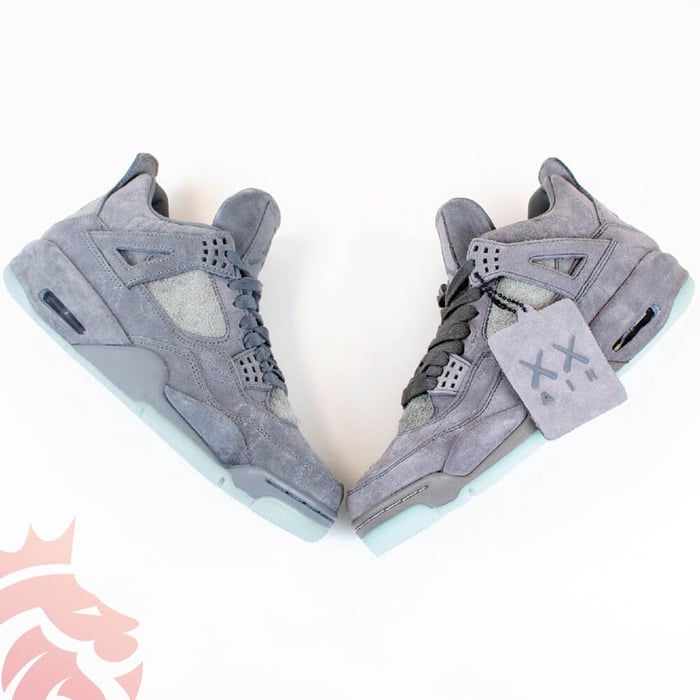 Real Vs Fake: KAWS x Air Jordan 4 Retro “Cool Grey” 2017