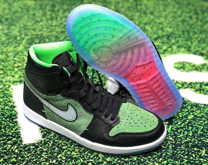 靴 NIKE AIR JORDAN 1 HIGH ZOOM \"RAGE GREEN\" Nike Air Jordan 1 Retro High Zoom Rage Zen Green UK 5 8 9 10