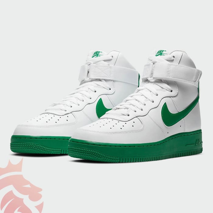 First Look: Nike Air Force 1 High “Green Soles”
