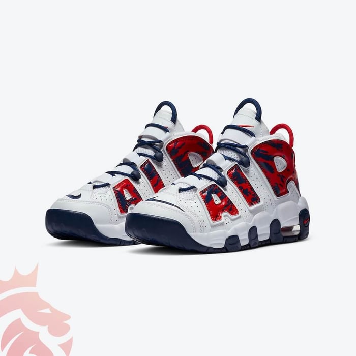 First Look: Nike Air More Uptempo GS “Navy Camo”