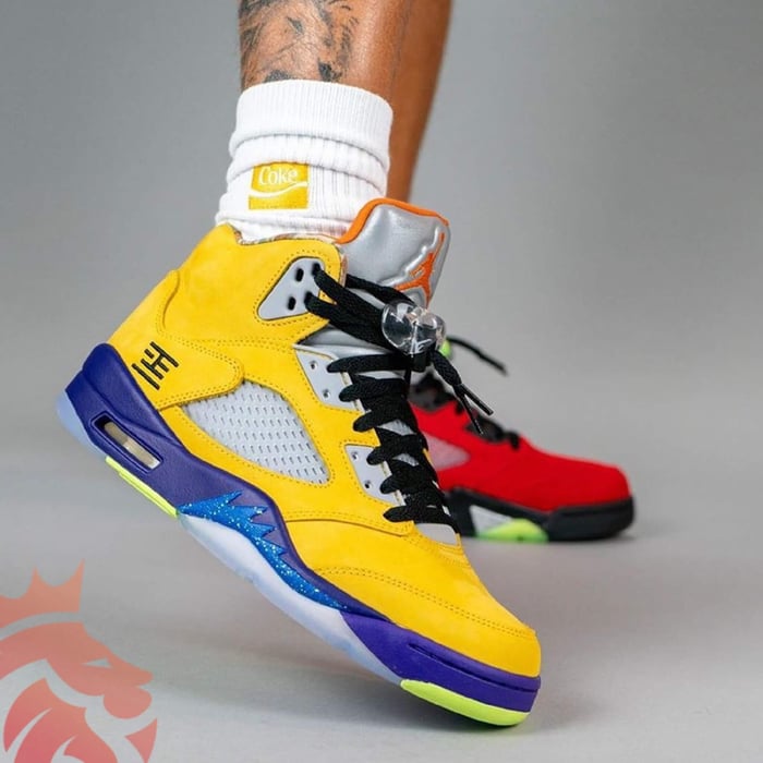 stake 【Stk05】Urban Sneaker Yankeekicks On Feet Air Jordan 5 â€œWhat Theâ€ - Yankeekicks