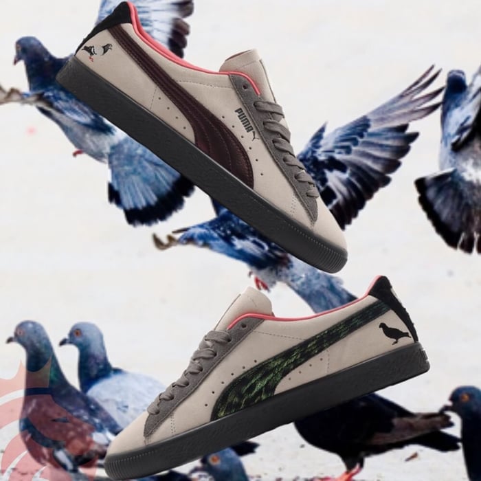 スニーカー Puma X atmos Suede atmos Staple Crow and Pigeon SS 21 atmos x Staple x PUMA Suede â€œPigeon and Crowâ