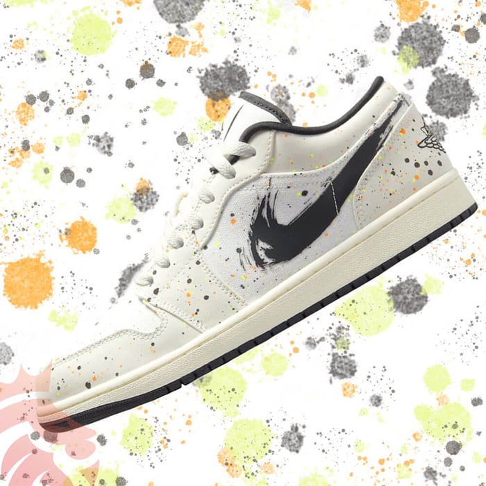 First Look: Air Jordan 1 Low “Brushstroke”