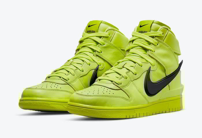Sneak Peek: Ambush x Nike Dunk High “Flash Lime”