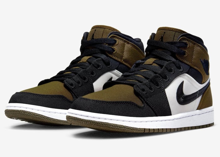 Air Jordan 1 Mid SE “Olive Toe”
