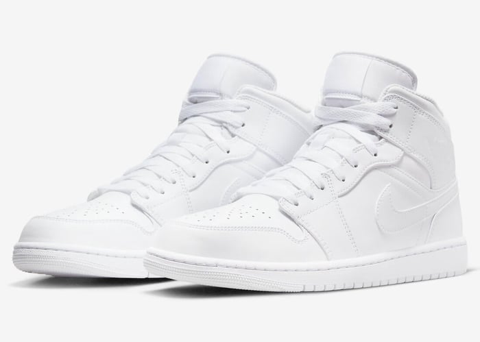 Air Jordan 1 Mid “Triple White”