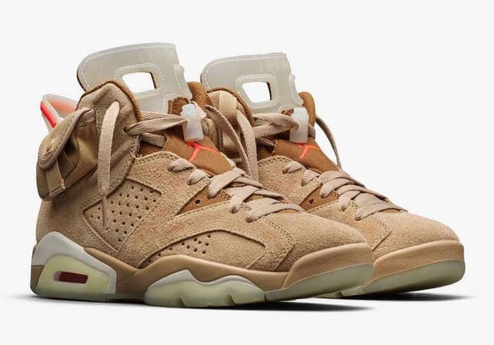 関税込 Jordan 6 Retro Travis Scott British Khaki 23-30cm Jordan 6 Retro Travis Scott British Khaki Men's - DH0690-200