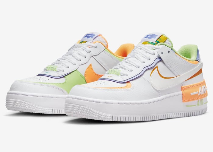 お洒落なマルチカラー★【Nike AIR FORCE 1】SHADOW DX3718-100 Wmns Air Force 1 Shadow 'White Multi Color' - Nike - DX3718