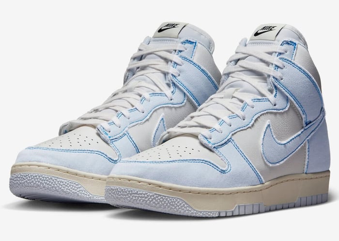 ◆関税/送料込◆NIKE DUNK HIGH 1985  BLUE◆正規品◆ Nike Dunk High 1985 Blue Denim Size 10.5 Light Blue White