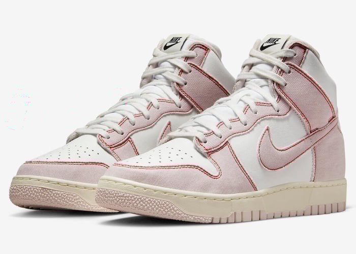 韓国 ファッション通販 “Pink 1985 High Dunk Nike Denim” Online YankeeKicks – 靴