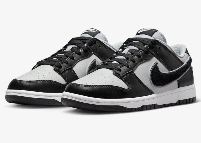 Nike Dunk Low “Black Chenille Swoosh”