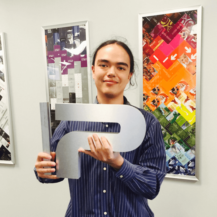 Please welcome our newest employee, Andrew, to the team!
