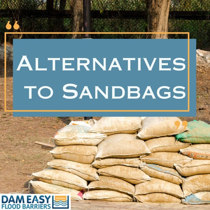 Alternatives to sandbags for flooding.