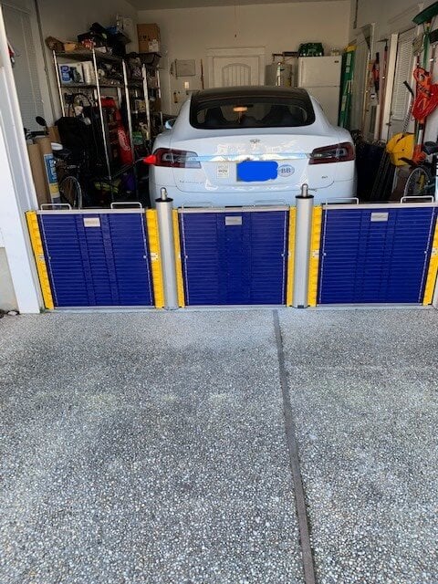 Garage door water barriers - protect garage from flooding