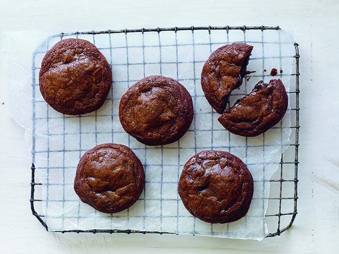 Guittard molten chocolate cookies