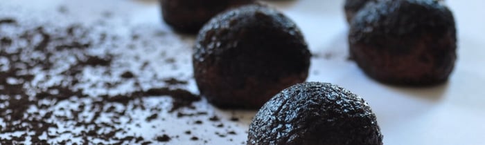 Carbon black truffles