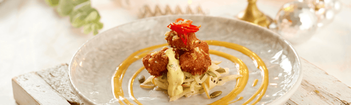Miso-marinated crispy salmon bites