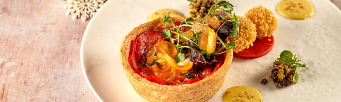 Provençale San Marzano tomato wholemeal tart